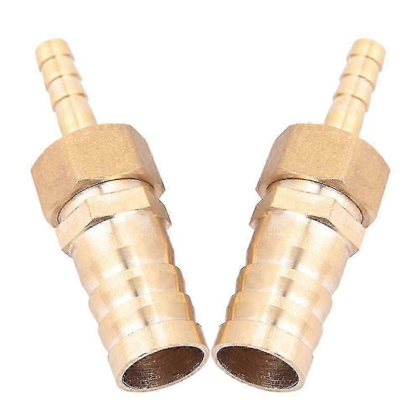 Mässingskoppling Slangnippel Reduceringsplugg Anslutning (2st, 6mm-16mm)
