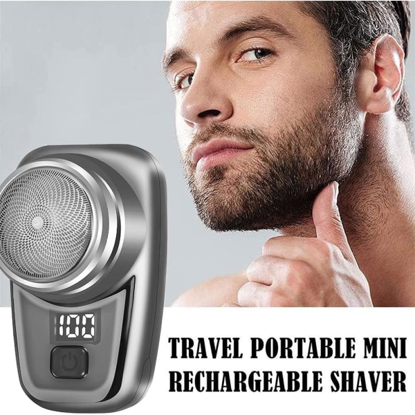 Bärbar elektrisk rakapparat för män, Mini USB Bärbar elektrisk shaver