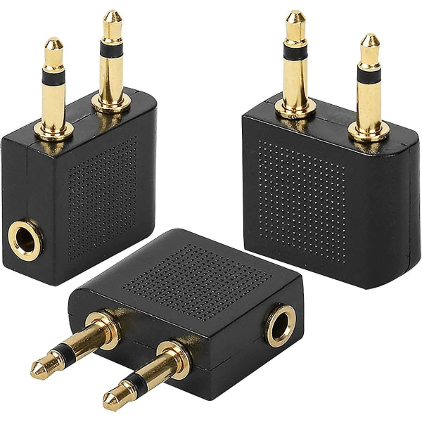 Flygande Headset-adapter Stereo Aux-uttag Headset-adapter (bl