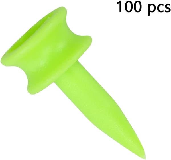 Pakke med 100 Plastik Golf Tees 25MM Små Grønne Golf Tees