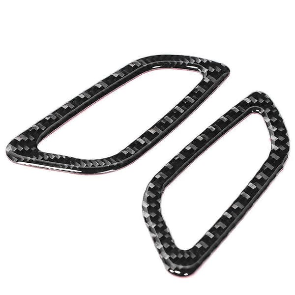 2 stk. Myk Karbonfiber Dashbord Luftventil Uttaksdeksel Trim Passer for Buick Regal 2017-2020