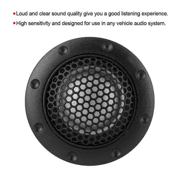 2 stk. 25 mm/1 tomme Universal Dome Bilhøyttaler Stereo Liten Diskant Audio Lyd Høyttaler