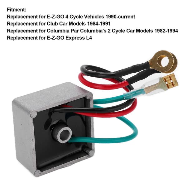 Spændingsregulator Ensretter 27739G01 Erstatning for EZGO 4-takts køretøjer 1990-nu