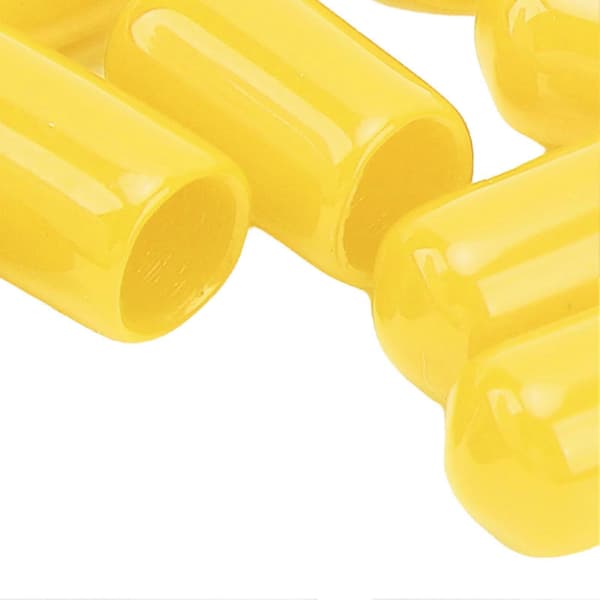 20 stk. 6 mm bremsekaliper udluftningsskrue nippel PVC støvhætte høj holdbarhed til bremsesystemer i de fleste køretøjer gul