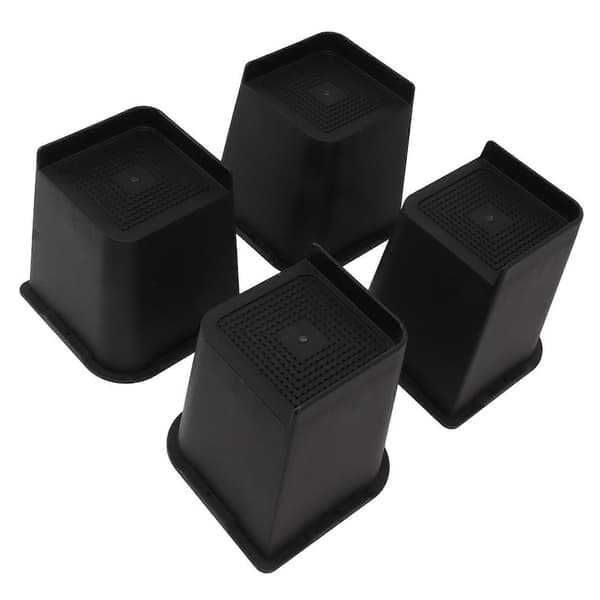 4 stk. Møbelbeinforhøyere 15 cm Kraftige Sklisikre ABS Sengeløfterblokker for Stol Sofa