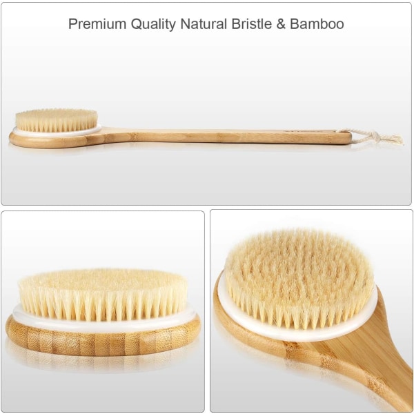 Nanshu Knotted Cord Brush-Body Brush Bamboo Handle Suihkuharja