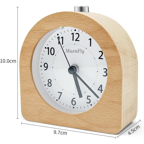 Batteridriven väckarklocka med snooze-funktion, reseväckarklocka