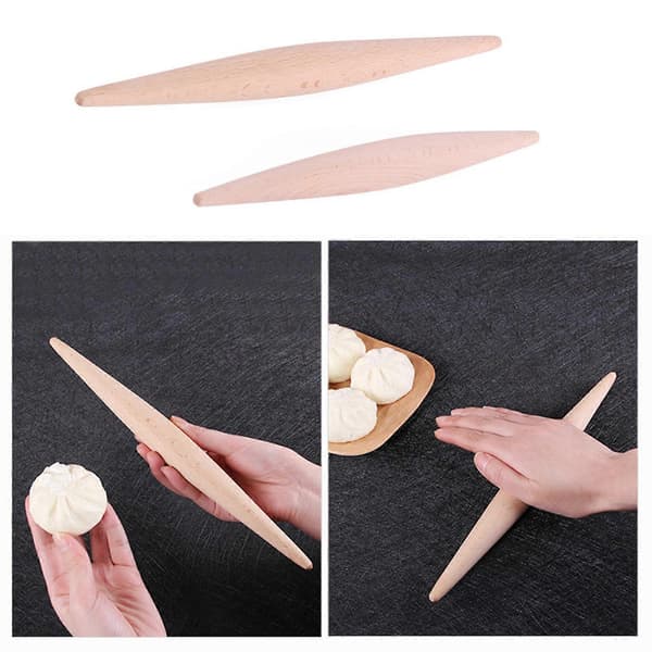 Dobbel-Tip Non-Stick Kjevle Fin Treskjæring Kjevle Kake- og Pastautstyr 23cm