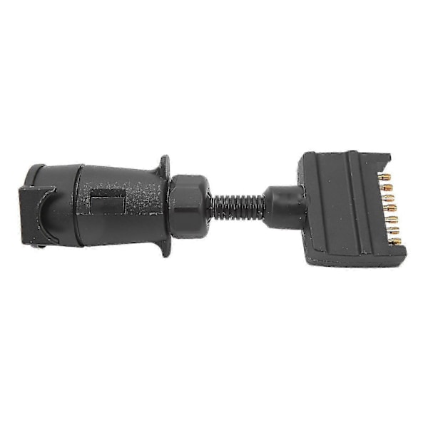 7-PIN Rund Hun Trailer Adapter Stik til Flad Han Ledningsforbindelse til Campingvogn og Båd