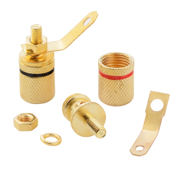 /#/Plated copper speaker binding post banana plug horn audio wi/#/