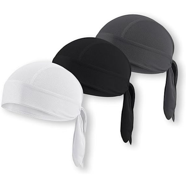 3-pack Bandanas för Män och Kvinnor Andningsbart Huvudband Halsduk för Cykling