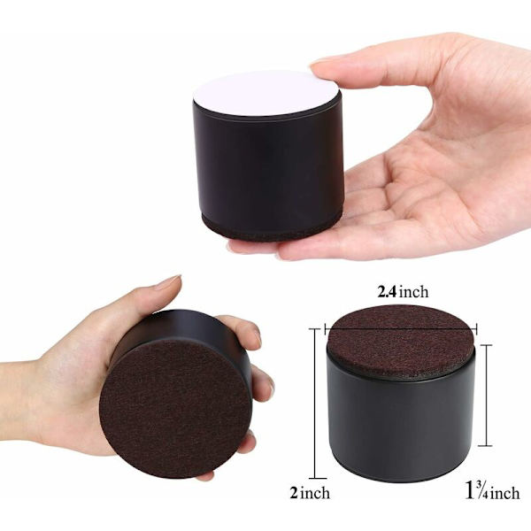 Kalusteiden nostojalat 4 kpl, 6 cm pitkät sängyn nostin, sohva, sänky