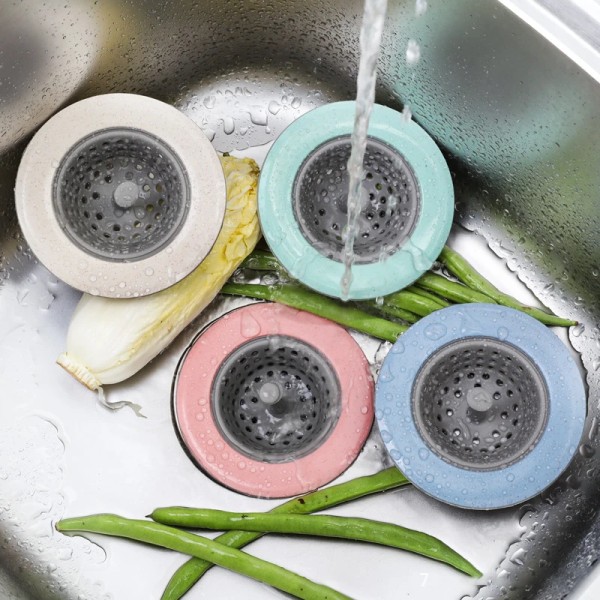 5 Kjøkkenvask Avløpsplugger Siler Vaskstopper Anti-kl
