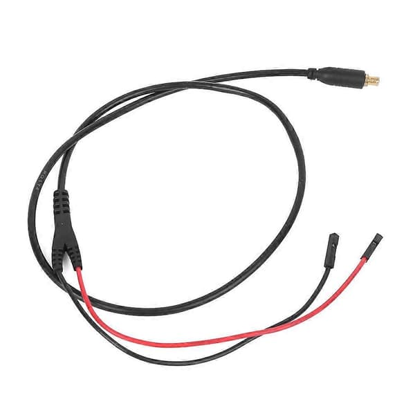 Testkabel Jump Wire Connector med 2 mm Testhage Rød Sort Åbning til Oscilloskoper