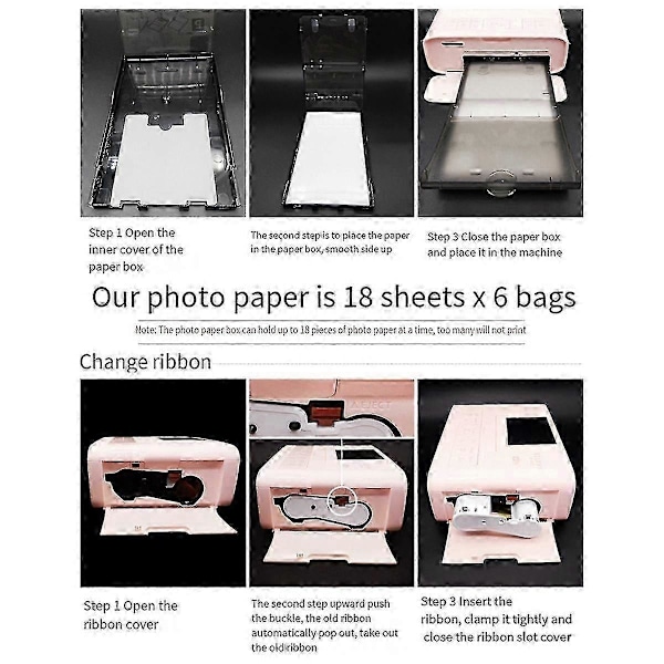 Yhteensopiva Selphy CP1300 muste- ja paperisarjan kanssa