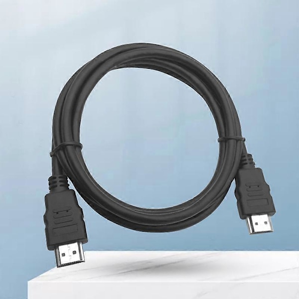 HDMI-kompatibel kabel, plug and play, bred anvendelse, praktisk metall, pålitelig videokabel for TV-dekoder 1M