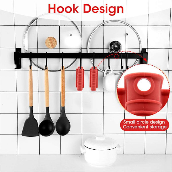 (4PAK/Rød) Silikon Assist Håndtak Holder Håndtak for Høy Varme Panner