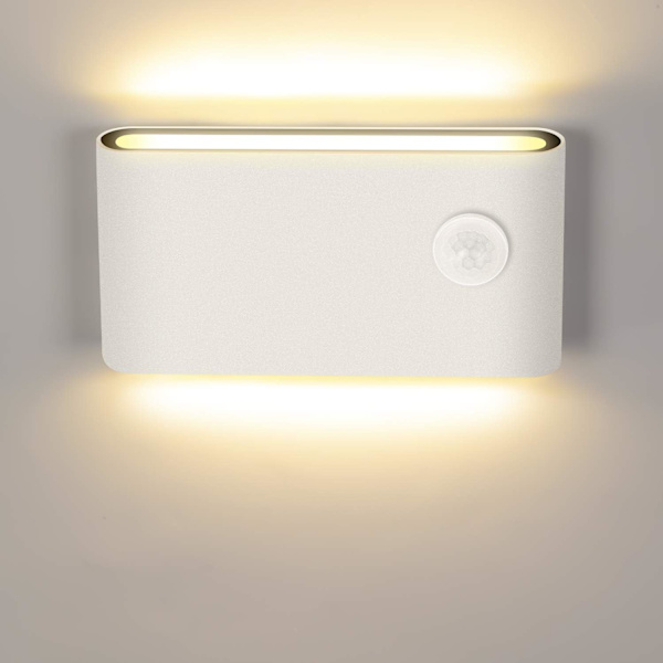 ##/12W LED væglampe med bevægelsessensor, moderne indendørs/udendørs væg##/