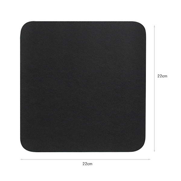 Minimalistisk Premium Brun Vattentät Musmatta Läder Skrivbordsmatta