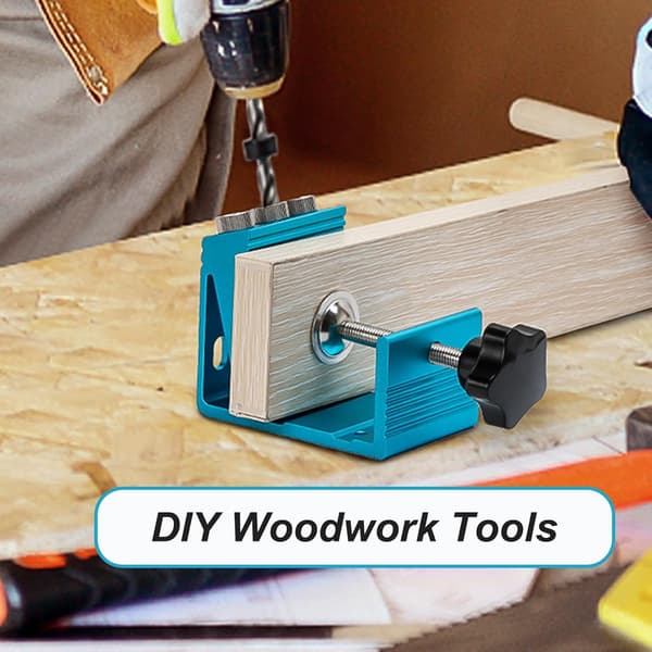 Pocket Hole Jig Kit Allt-i-ett-system 2 Borrstyrningsled Vinkelverktyg
