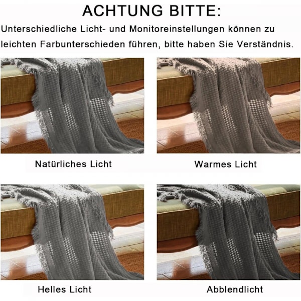 ##/Grå sofa teppe sjal sengeteppe kontor lur teppe##/