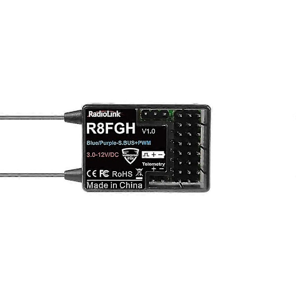 Radiolink R8FGH 2.4GHz 8CH Telemetri Gyro Modtager til RC Flyvemaskine Bil Båd Robot