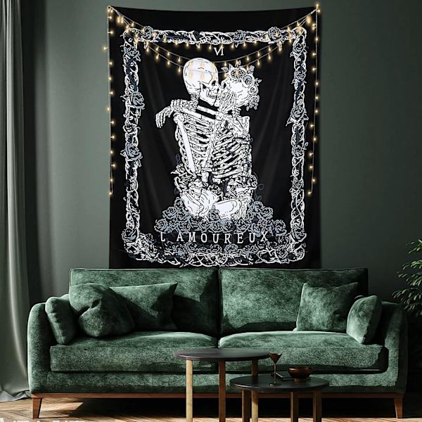 Halloween-kallotapetti Suutelevat Rakastavaiset Tapetti Seinävaate
