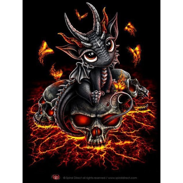 30x40cm 5D DIY Diamond Painting Full, Cartoon Dragon#A, DIY Diamond