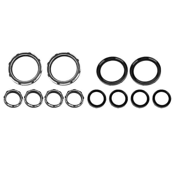 Motorcykel Instrumentbräda Hastighetsmätare Mätare Burst Bezel Trim Ring