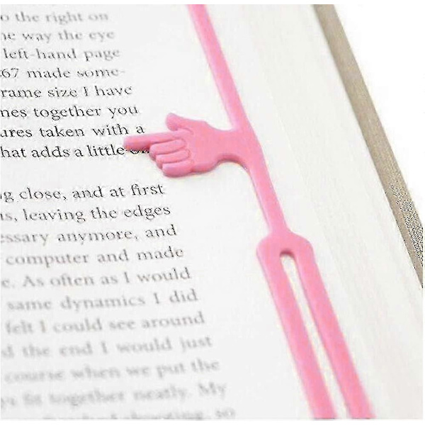 10 stk. Innovative silikonfingerpekende bokmerker...