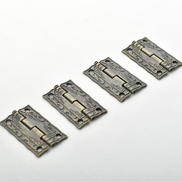 ##/4-pack Retro Mini Metallgångjärn 36 x 23 mm Brons##/