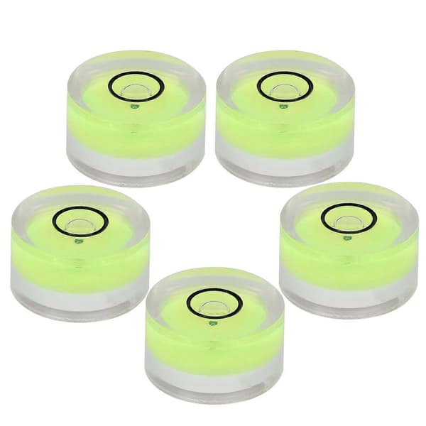 5 stk. 15 mm diameter måleverktøy Mini rundt vater boble for vekt