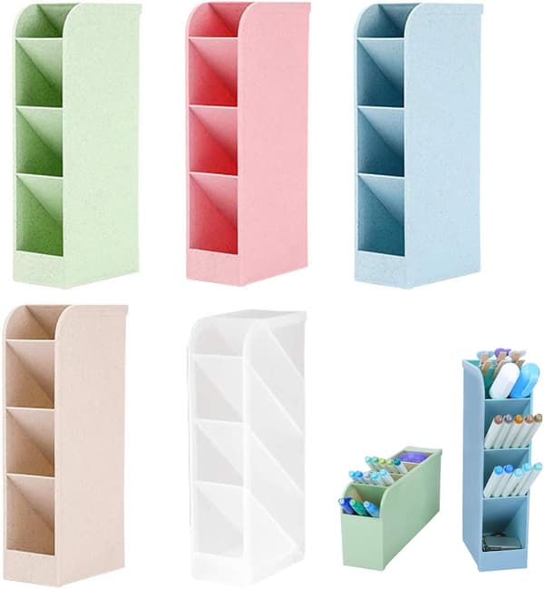 5 stk Opbevaringsboks Penholderboks Penholder Kontorartikler Organizer