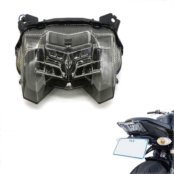 Motorsykkel Baklys Brems Blinklys Baklykter for MT-09 FZ-09 FZ09 MT09 2017-2019 Integ