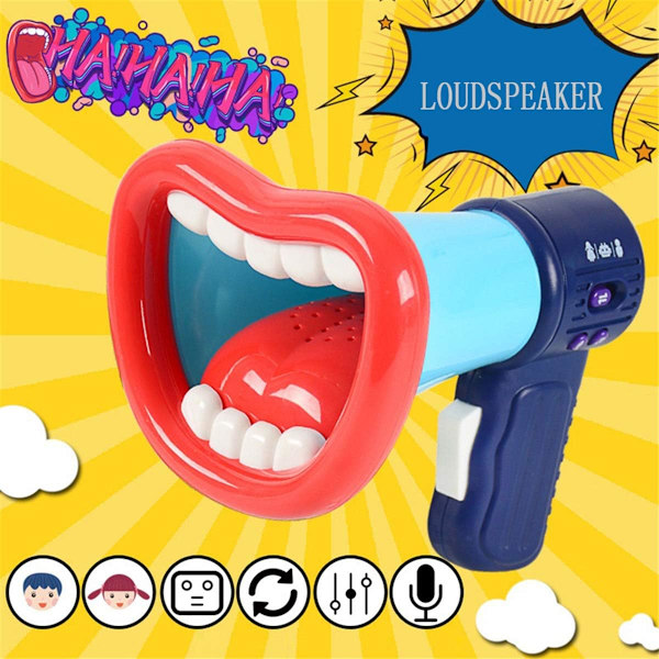 Big Mouth Morsom Stemmeforandrer Megafon Leke Gut for Gutter Barn Jul