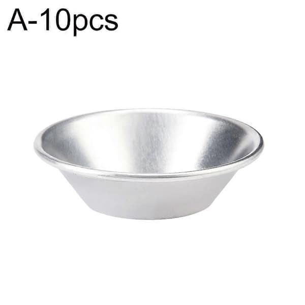 10 stk. Non-stick æggetærteforme i aluminiumslegering Cupcake Muffin Cookie Bageform A