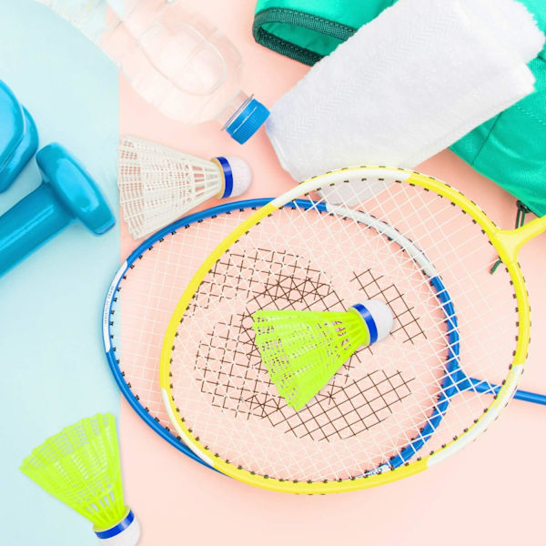 12 st hållbara nylon badmintonfjädrar för inomhus och utomhus
