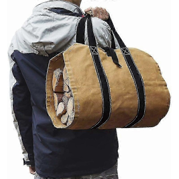 Säck med Ved Khaki