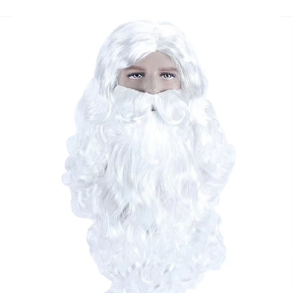 Julemandsskæg paryk