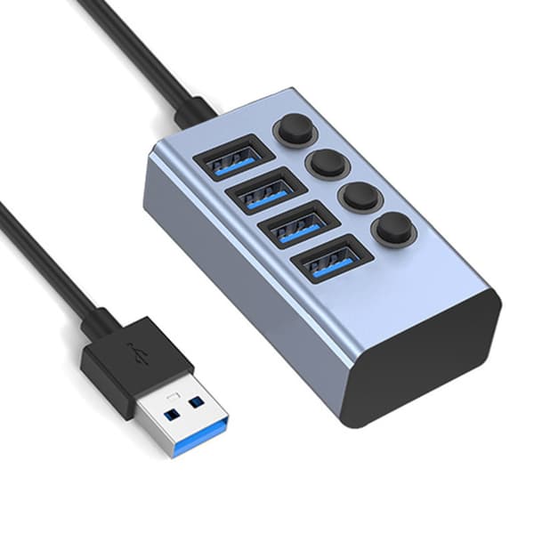 ##/4-i-1 USB3.0 strømforsyning uafhængige kontakter aluminium adapter##/