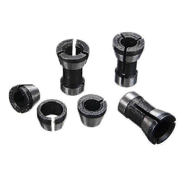8st Högprecisionsadapter Hylschuck Set 6mm/6.35mm/8mm Hylschuck Gravyr Trimningsmaskin Router Fräsverktyg-hy