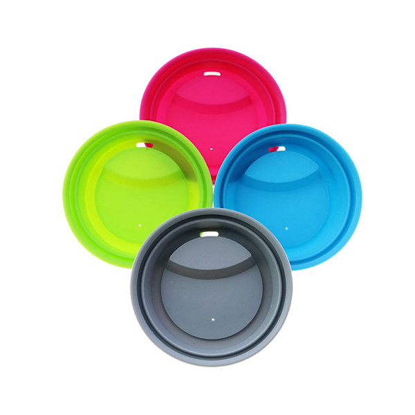 ##/5-pack Silikon Dricklock för Muggar Återanvändbara Kaffe-Lock Slumpade Färger##/