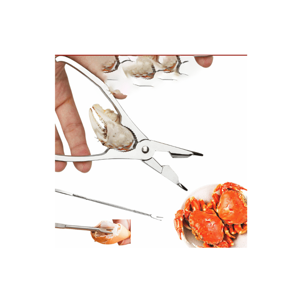 ##/Krabbtänger Zinklegering Räktänger Äta Krabba Verktyg Seafood Verktyg##/