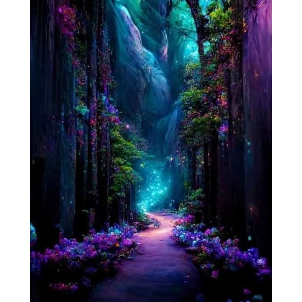 30x40cm 5D DIY Diamond Painting Full,Série de Paysages Forestiers