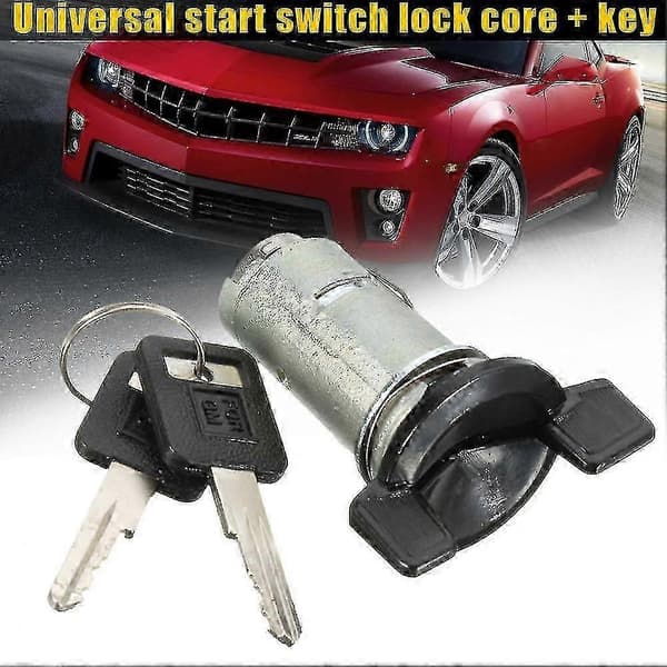 Tändningslåscylinder med 2 nycklar 701398 för Chevy Gmc Jeep Buick Pontiac