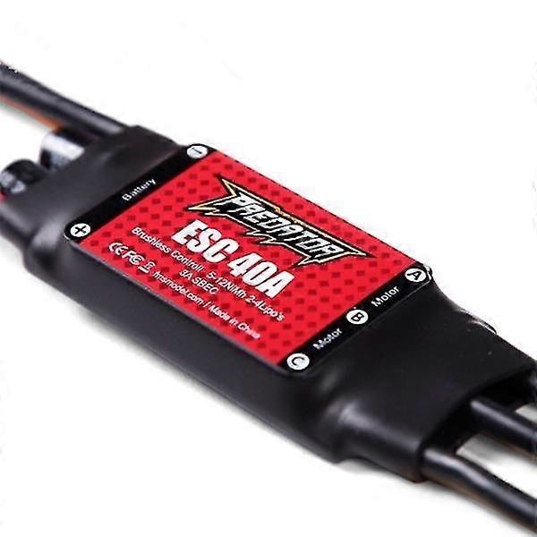 FMS Predator 40A Borstlös ESC med 3A Switch BEC T XT60 Kontakt för ZOHD Volantex Flygplan