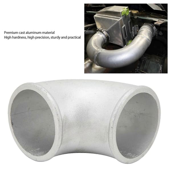 3in 75mm Turbo Insugsrör 90 Gjuten Aluminium Intercooler Turbo Tight Bend Rör för Bil
