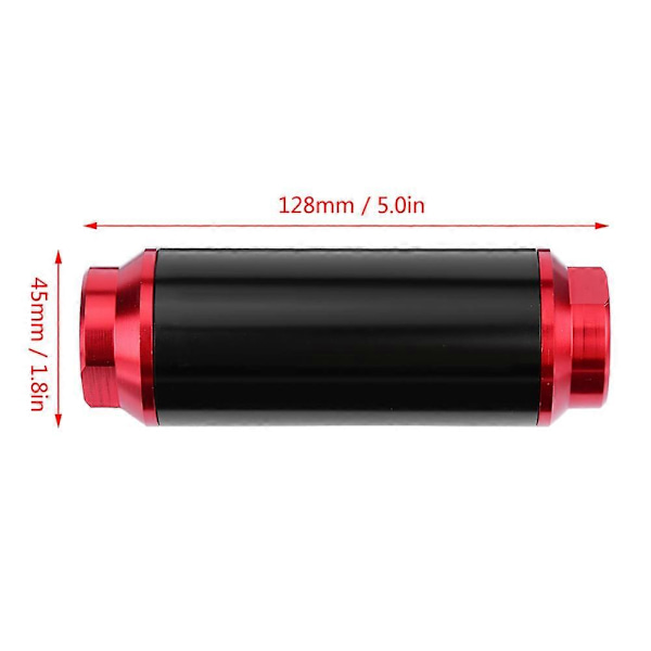 Universellt 40 Micron Virvelpump AN6 / AN8 / AN10 Bränslefilter Inline Högflödes Bränsle Turbo