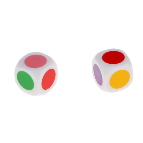 20 stk. 6-sidede akrylterninger til spil som Tenzi Farkle Bunco eller matematikundervisning