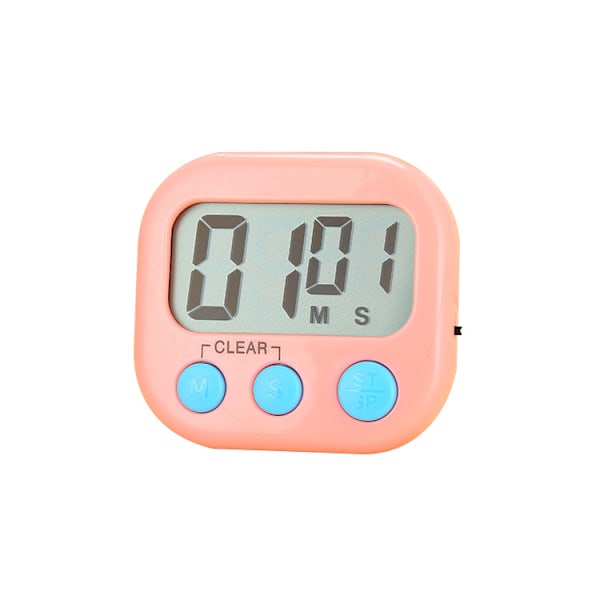 4 st Magnetisk Kökstimer med Stor LCD-Display Timers för Matlagning Studier Högt Alarm och Nedräkning